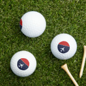 Funky White Plane Airplane Pilot Aviation Golfballen (Insitu Gras)
