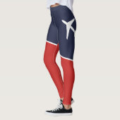 Funky White Plane Airplane Pilot Aviation Leggings (Links)