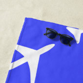 Funky White Plane Airplane Pilot Aviation Strandlaken (In situ)