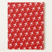 Funky White Plane Avion Pilote (Dos)