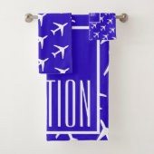 Funky White Plane Blue Pilot Aviation (En situation)