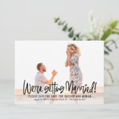 Funky Writable Color Save the Date Kaart (Staand voorkant)