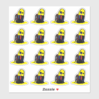 Funky Yellow Man - Vinyl Stickers op maat