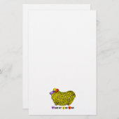 Funky Yellow Ram Chinois Année Zodiac papeterie (Devant / Derrière)