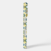 Funky Yellow White Circles Throwback Midcentury Case-Mate iPhone Case (Achterkant / Rechts)
