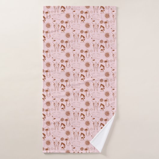 Funky Yoga Motif (Serviette de bain)