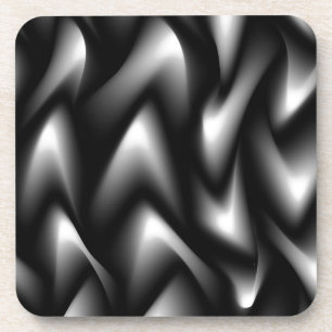 Funky Zebra Abstract Zwart en Wit Bier Onderzetter