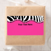 Funky Zebra Avery Étiquette (En situation)