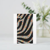 Funky Zebra Briefkaart (Staand voorkant)