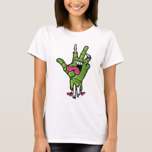 Funky Zombie Vredeshands T-shirt