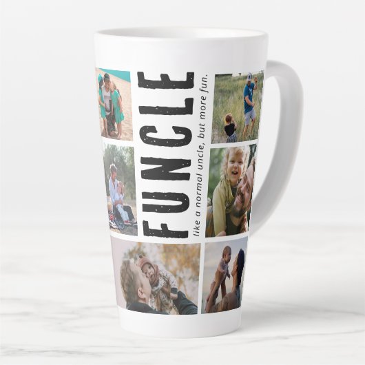 Funle oom Photo Collage Latte Mok (Rechterhoek)