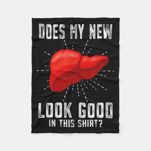 Funn My New Liver Liver Transplant Fleece Deken (Voorkant)