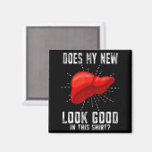 Funn My New Liver Liver Transplant Magneet (Voorkant / Achterkant)
