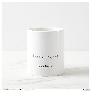 Funnie wiskundeleraar cadeau limiet gepersonalisee koffiemok