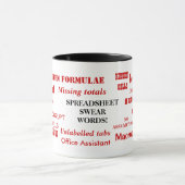Funniest Spreadsheet Mig Annoying Swear Words Joke Mok (Midden)