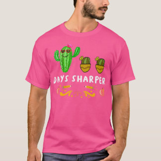 Funny 100 dagen Sharper knipte Cactus 100 dagen Sc T-shirt