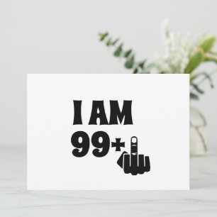 Funny 100th Birthday Gift, 99 plus één Mok Kaart