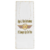 Funny 100th Birthday Gifts - Leeftijd is als onder Wijn Cadeautas (Achterkant)