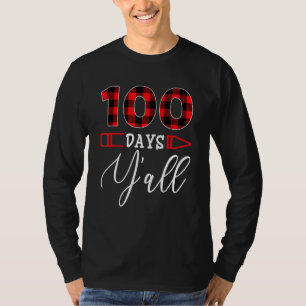 Funny 100th Day of School Buffalo, 100 dagen Y T-shirt