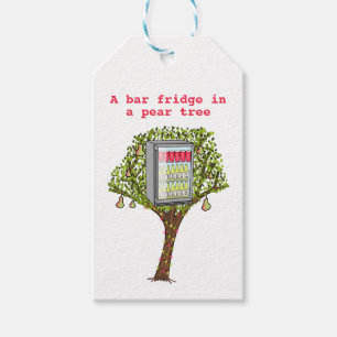 Funny 12 dagen kerstfeestdag cadeau-Label Cadeaulabel