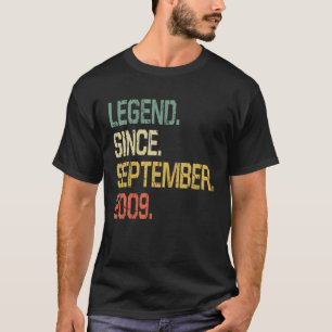 Funny 12 jaar oud -  legend sinds september t-shirt