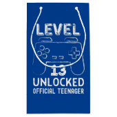 Funny 13th birthday level 13 unlocked gamers klein cadeauzakje (Achterkant)