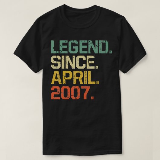Funny 15 jaar oude legering sinds april 2009 t-shirt (Design voorkant)