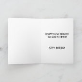 Funny 15th Birthday Orbit Kaart (Binnen)