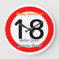 Funny 18th Birthday Joke 18 Road Sign Speed Limit