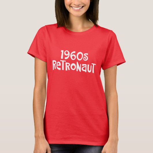 Funny 1960 Retronaut T-shirt (Voorkant)