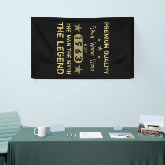 Funny 1963 Birthday Man Myth Legend Spandoek (Beurs)