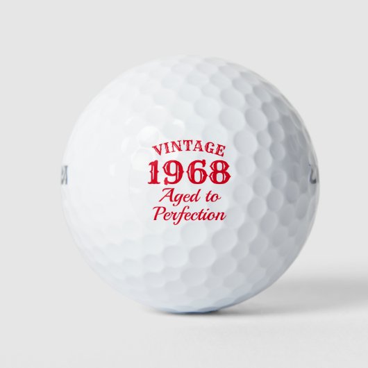 Funny 1968 had perfectie 50th Birthday Golfballen (Voorkant)