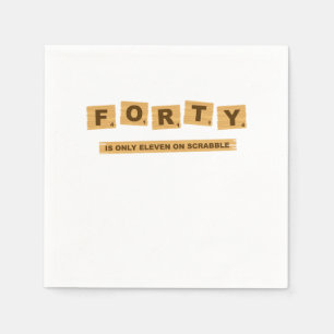 Funny 1980 40 jaar oud 40e verjaardag 40e verjaard servet