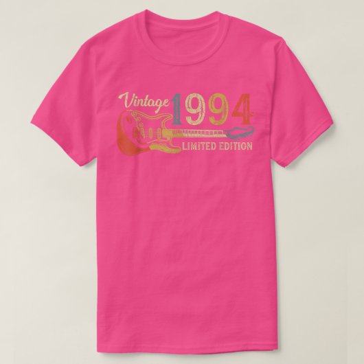 Funny 1994 birthday gift for men Guitar Lover 28th T-shirt (Design voorkant)