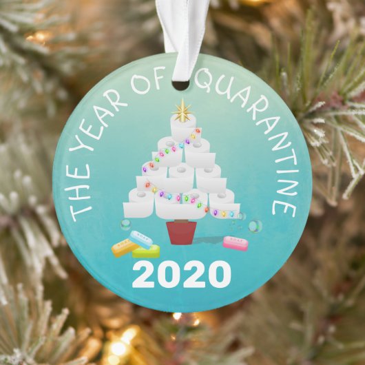 Funny 2020 Quarantine kerstboom Ornament (Boom)