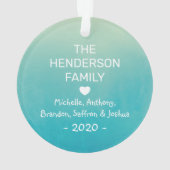 Funny 2020 Quarantine kerstboom Ornament (achterkant)