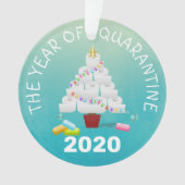 Funny 2020 Quarantine kerstboom Ornament (voorkant)