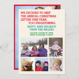 Funny 2020 Skip kerstbrieffoto's Feestdagenkaart