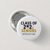 Funny 2021 Afstuderen Pandemische Humor Hoger Ronde Button 3,2 Cm (Voorkant /achterkant)
