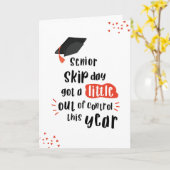 Funny 2021 Carte de Graduation (Fleur jaune)