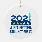 Funny 2021 chronische vaccins keramisch ornament (Achterkant)