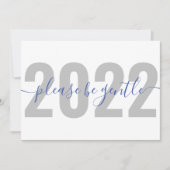 Funny 2022 S'il vous plaît être douce Carte de Noë (Devant)