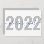 Funny 2022 S'il vous plaît être douce Carte de Noë (Devant / Derrière)