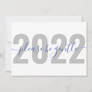 Funny 2022 Wees vriendelijk voor kerstfeestdag. Feestdagenkaart