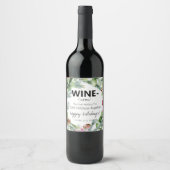 Funny 2022 Wine Glue Holding ons samen Greenery Wijn Etiket (Voorkant)