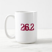 Funny 26.2 Coffee Mok voor marathoner - Abnormaal (Links)
