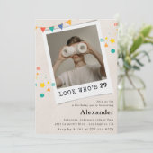 Funny 29th birthday invitations Men Fun Photo (Debout devant)