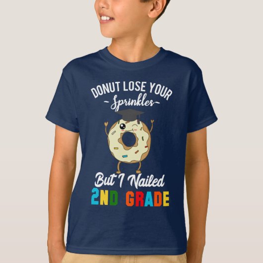 Funny 2e graad Afstuderen Donut Afstuderen T-shirt (Voorkant)
