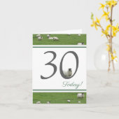 Funny 30e anniversaire carte de mouton (Fleur jaune)