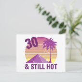 Funny 30th Birthday Hot Briefkaart (Staand voorkant)